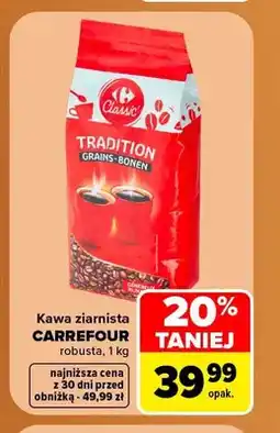 Carrefour Kawa ziarnista Carrefour robusta oferta