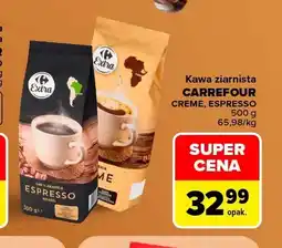 Carrefour Kawa ziarnista Carrefour Creme oferta