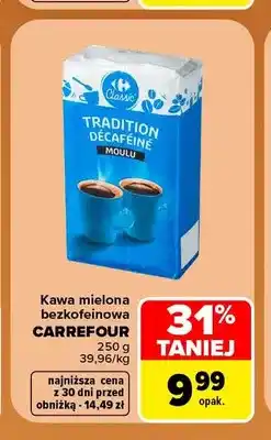 Carrefour Kawa mielona bezkofeinowa Carrefour oferta