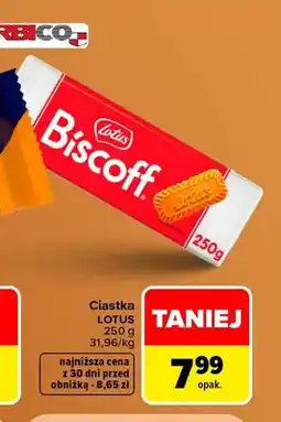 Carrefour Ciastka Lotus oferta