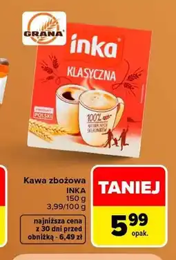 Carrefour Kawa rozpuszczalna zbożowa Inka klasyczna oferta