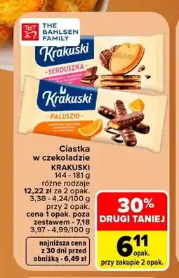 Carrefour Ciastka w czekoladzie Krakuski oferta