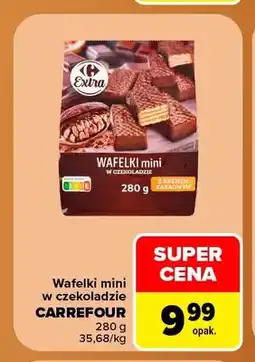 Carrefour Wafelki mini w czekoladzie Carrefour oferta