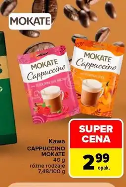 Carrefour Kawa rozpuszczalna Cappuccino Mokate rozgrzewający miód oferta