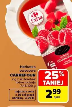 Carrefour Herbatka owocowa Carrefour oferta