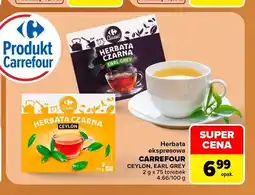 Carrefour Herbata ekspresowa Carrefour Ceylon oferta
