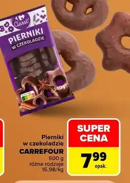 Carrefour Pierniki w czekoladzie Carrefour oferta