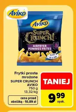 Carrefour Frytki proste mrożone Super Crunch Aviko oferta