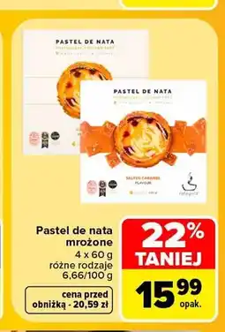 Carrefour Pastel de nata mrożone 4-pak Nata Pura oferta