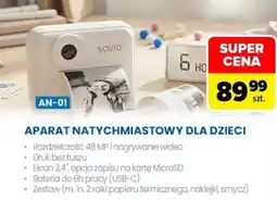 Carrefour Aparat natychmiastowy dla dzieci Savio oferta