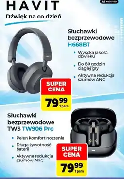 Carrefour Słuchawki bezprzewodowe H668BT oferta