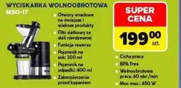 Carrefour Wyciskarka wolnoobrotowa oferta