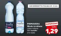 Kaufland PRIMAVERA Woda źródlana oferta
