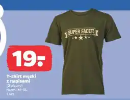 Netto T-shirt męski z napisami oferta