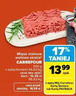 Carrefour Mięso mielone wołowe ekstra CARREFOUR oferta
