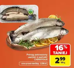 Carrefour Pstrąg patroszony oferta