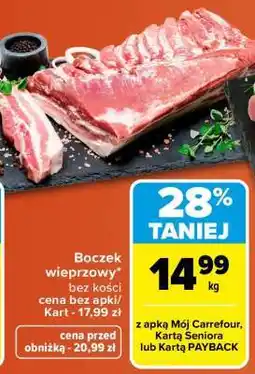 Carrefour Boczek wieprzowy oferta