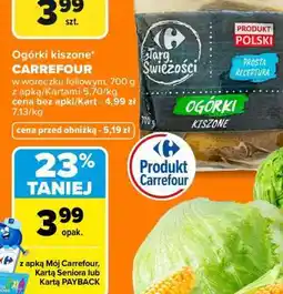 Carrefour Ogórki kiszone Carrefour oferta