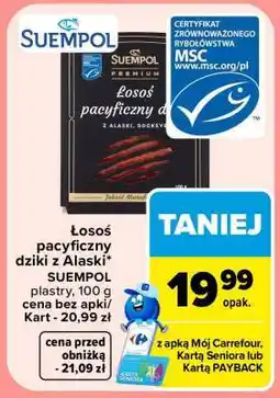 Carrefour Łosoś pacyficzny dziki z Alaski oferta