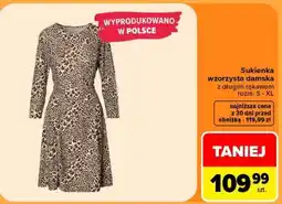 Carrefour Sukienka wzorzysta damska oferta