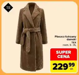 Carrefour Płaszcz futrzany damski oferta
