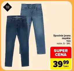 Carrefour Spodnie jeans męskie oferta
