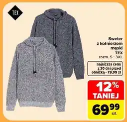 Carrefour Sweter z kołnierzem męski oferta