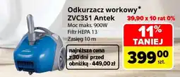 Carrefour Odkurzacz workowy ZVC351 Antek oferta