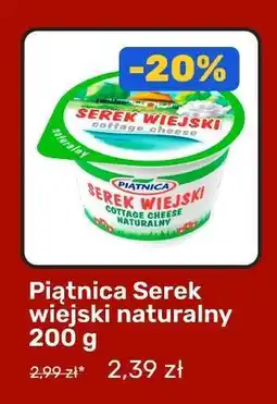 Biedronka Piątnica Serek wiejski naturalny 200 g oferta