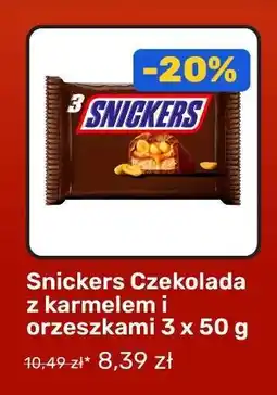Biedronka Snickers Czekolada z karmelem i orzeszkami 3 x 50 g oferta