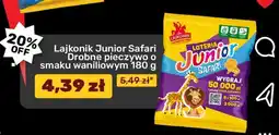 Biedronka Lajkonik Junior Safari Drobne pieczywo o smaku waniliowym 180 g oferta