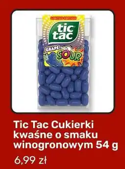 Biedronka Tic Tac Cukierki kwaśne o smaku winogronowym 54 g oferta