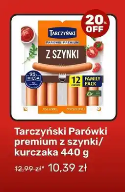 Biedronka Tarczyński Parówki premium z szynki/kurczaka 440 g oferta