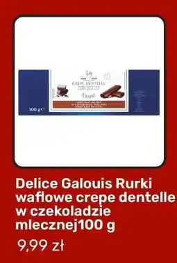 Biedronka Delice Galouis Rurki waflowe crepe dentelle w czekoladzie mlecznej100 g oferta