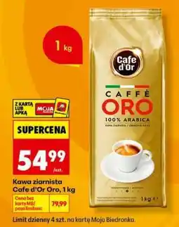Biedronka Kawa ziarnista Cafe d’Or Oro, 1 kg oferta