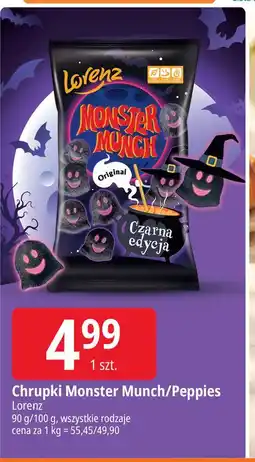E.Leclerc Chrupki Monster Munch/Peppies Lorenz oferta