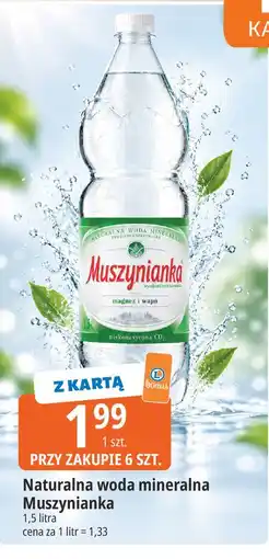 E.Leclerc Naturalna woda mineralna Muszynianka oferta