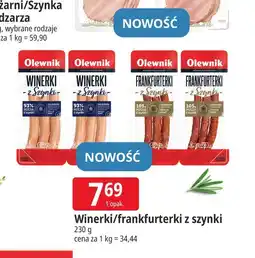 E.Leclerc Winerki/frankfurterki z szynki Olewnik oferta