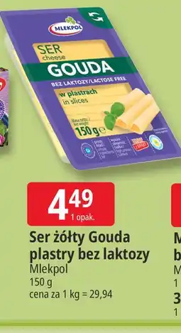 E.Leclerc Ser żółty Gouda plastry bez laktozy oferta
