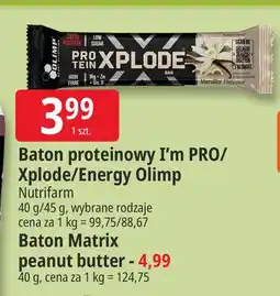 E.Leclerc Baton proteinowy I'm PRO/Xplode/Energy Olimp oferta