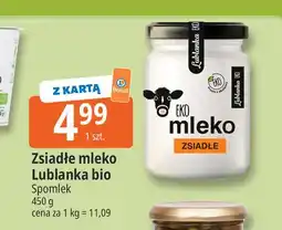 E.Leclerc Zsiadłe mleko Lublanka bio Spomlek oferta