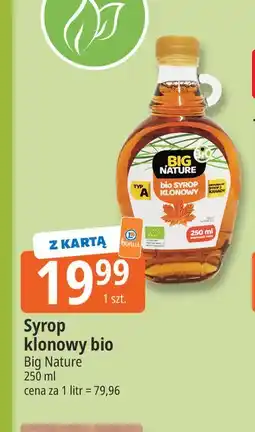E.Leclerc Syrop klonowy bio Big Nature oferta