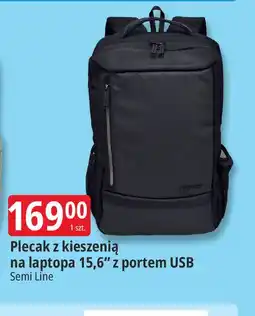 E.Leclerc Plecak z kieszenią na laptopa 15,6 z portem USB Semi Line oferta