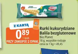 E.Leclerc Rurki kukurydziane Balila bezglutenowe Bio Planet oferta