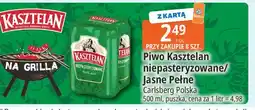 E.Leclerc Piwo Kasztelan niepasteryzowane/Jasne Pełne oferta