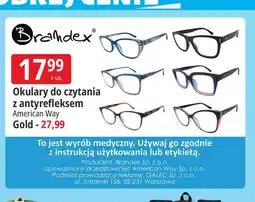 E.Leclerc Okulary do czytania z antyrefleksem American Way Gold oferta