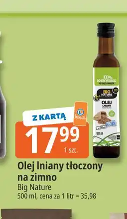 E.Leclerc Olej lniany tłoczony na zimno Big Nature oferta