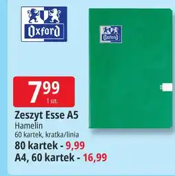 E.Leclerc Zeszyt Esse A5 Hamelin oferta