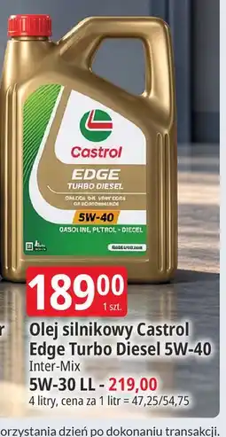 E.Leclerc Olej silnikowy Castrol Edge Turbo Diesel 5W-40 oferta
