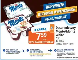 E.Leclerc Deser mleczny Monte/Monte White Zott oferta